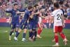 El centrocampista del Atlético de Madrid Koke Resurrección celebra el gol conseguido ante el Girona, durante el partido de Liga que disputaron Girona y Atlético de Madrid en el estadio de Montilivi. EFE/David Borrat

