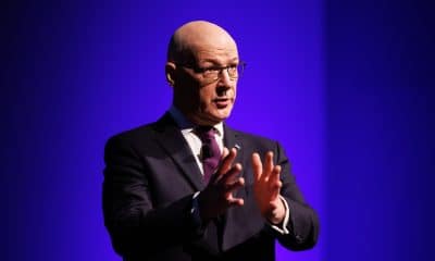 Glasgow (R. Unido), 8 dic (EFE).-El ministro principal de Escocia, John Swinney, situó este lunes el avance hacia la independencia escocesa como eje central de su programa político a cinco meses de las elecciones autonómicas de mayo de 2026. EFE/EPA/ROBERT PERRY