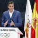 El presidente del Gobierno español, Pedro Sánchez, interviene en la presentación del Proyecto de Modelo del Deporte en la sede del Comité Olímpico Español (COE) en Madrid este viernes. EFE/Chema Moya