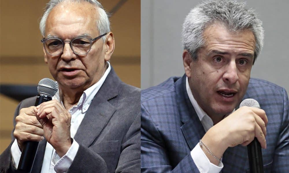 Combo de fotografías del exministro de Hacienda, Ricardo Bonilla (i), y el exministro de Interior, Luis Fernando Velasco. EFE/ Mauricio Dueñas Castañeda / Carlos Ortega