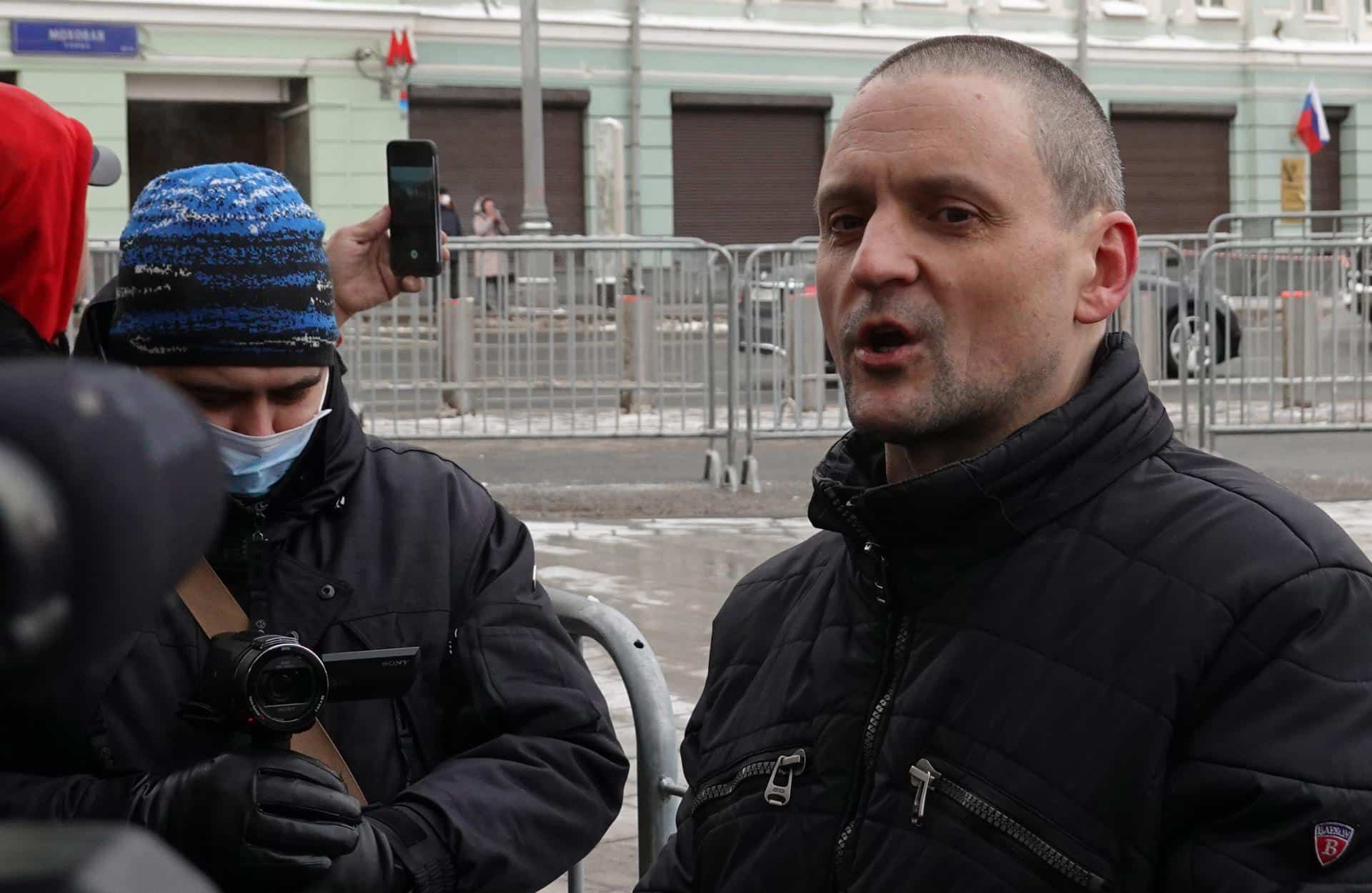 El opositor ruso Serguéi Udaltsov en una imagen de 2021. EFE/EPA/MAXIM SHIPENKOV