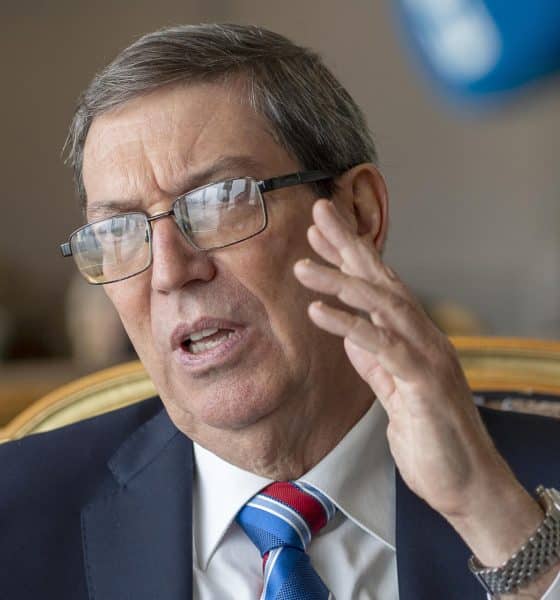 El canciller de Cuba, Bruno Rodríguez Parrilla, habla en una entrevista con EFE en Nueva York (Estados Unidos). Fotografía de archivo. EFE/ Ángel Colmenares