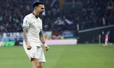 Matias Vecino celebra el 1-0. EFE/EPA/GABRIELE MENIS