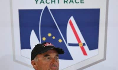 SYDNEY (Australia)- Grant Wharington, del Wild Thing 100, en la reunión informativa previa del martes a la salida de la regata Sydney-Hobart, en el Cruising Yacht Club of Australia, in Sydney, Australia, 24 December 2025. EFE/EPA/DEAN LEWINS AUSTRALIA AND NEW ZEALAND OUT