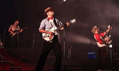 Integrantes de la banda colombiana Morat se presentan como parte de su gira 'Asuntos Pendientes' este sábado, en San Juan (Puerto Rico). EFE/ Thais Llorca