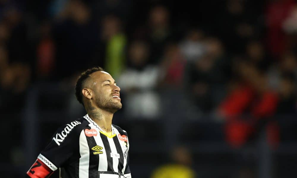 Neymar de Santos, en una imagen de archivo. EFE/ Isaac Fontana