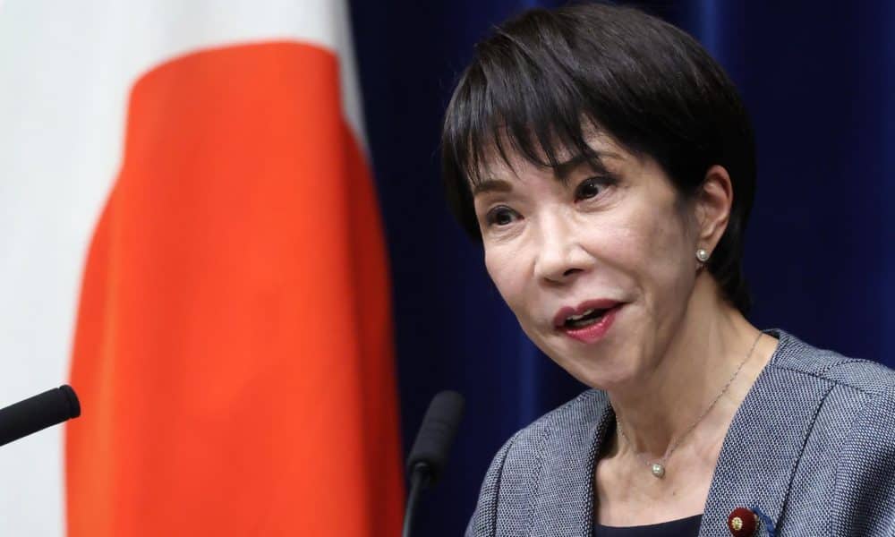 Tokio (Japón), 17/12/2025.- La primera ministra japonesa, Sanae Takaichi, durante una rueda de prensa. EFE/EPA/KIYOSHI OTA / POOL