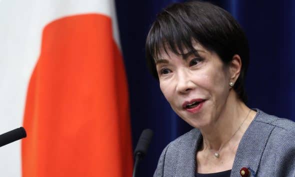 Tokio (Japón), 17/12/2025.- La primera ministra japonesa, Sanae Takaichi, durante una rueda de prensa. EFE/EPA/KIYOSHI OTA / POOL