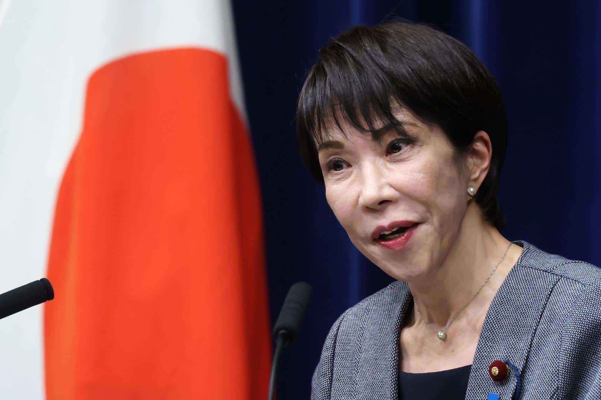 Tokio (Japón), 17/12/2025.- La primera ministra japonesa, Sanae Takaichi, durante una rueda de prensa. EFE/EPA/KIYOSHI OTA / POOL