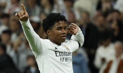 El delantero brasileño Endrick, cedido por el Real Madrid al Olympique Lyon. EFE/Chema Moya