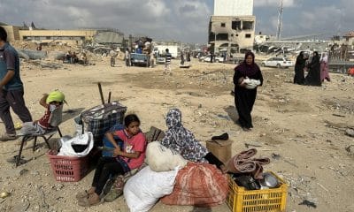 Desplazados en la localidad de Jan Yunis. EFE/