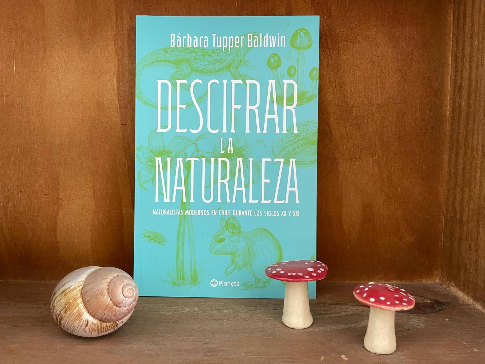Fotografía cedida por la periodista y autora del libro "Descifrar la naturaleza", Bárbara Tupper, de un ejemplar de su libro este jueves en Santiago (Chile). EFE/ Bárbara Tupper
