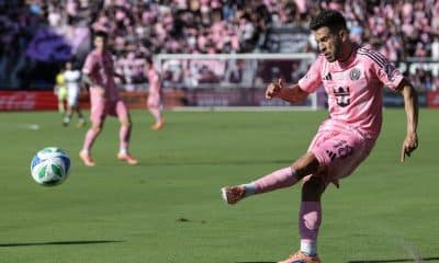 El español Jordi Alba en su último partido con Inter Miami y de su carrera deportiva. EFE/EPA/CRISTOBAL HERRERA-ULASHKEVICH