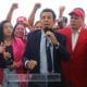 El candidato conservador del Partido Liberal, Salvador Nasralla, habla durante una rueda de prensa este miércoles, en Tegucigalpa (Honduras). EFE/ Gustavo Amador