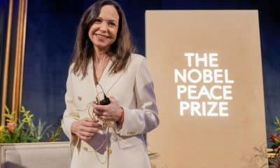 La líder opositora venezolana y nobel de la Paz 2025, María Corina Machado. EFE/Heiko Junge