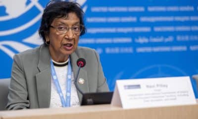 La jueza sudafricana Navi Pillay, hasta fecha reciente presidenta de la Comisión de Investigación de la ONU sobre Palestina, en una imagen de archivo. EFE/EPA/MARTIAL TREZZINI
