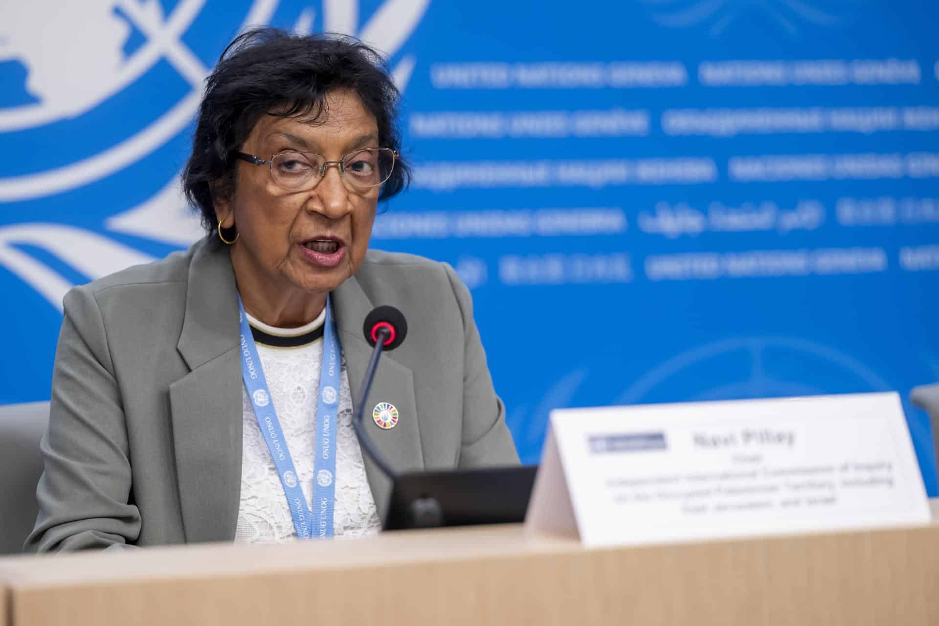 La jueza sudafricana Navi Pillay, hasta fecha reciente presidenta de la Comisión de Investigación de la ONU sobre Palestina, en una imagen de archivo. EFE/EPA/MARTIAL TREZZINI
