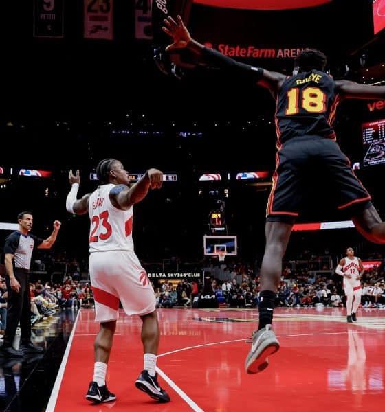 Partido de Copa de la NBA entre el Atlanta Hawks y el Toronto Raptors el pasado día 8 de noviembre en Atlanta. EFE/EPA/ERIK S. LESSER SHUTTERSTOCK OUT