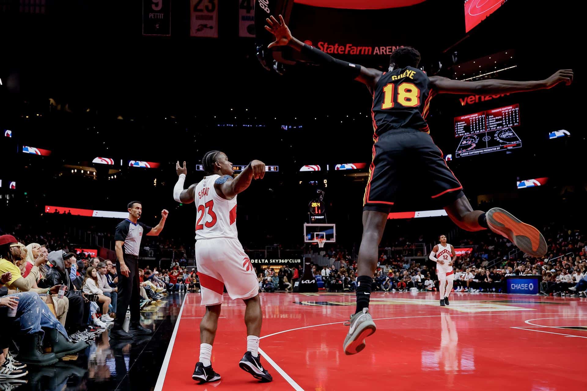 Partido de Copa de la NBA entre el Atlanta Hawks y el Toronto Raptors el pasado día 8 de noviembre en Atlanta. EFE/EPA/ERIK S. LESSER SHUTTERSTOCK OUT