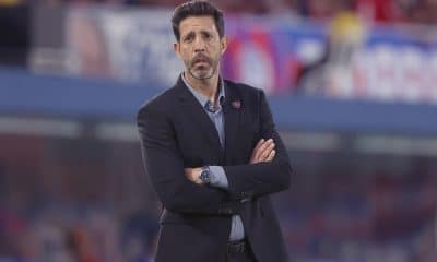 Fotografía de archivo del entrenador de Cerro Porteño, el uruguayo Jorge Bava. EFE/Juan Pablo Pino