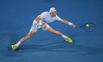 Foto de archivo de Lukas Coch de Jack Draper en el Abierto de Australia.