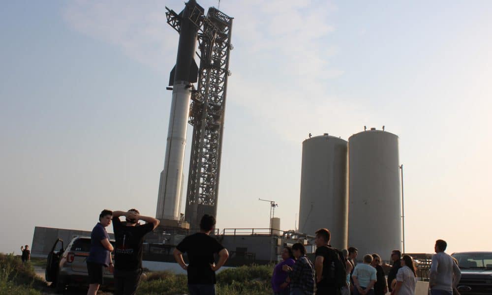 Fotografía del cohete Starship en la plataforma del complejo Starbase ubicado en Boca Chica, Texas (EE.UU.). Imagen de archivo. EFE/Octavio Guzmán