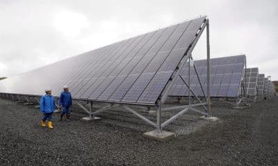 Fotografía de archivo facilitada que muestra un Mega Proyecto Solar de la ciudad de Wakkanai, en la provincia de Hokkaido, Japón. EFE/Everett Kennedy Brown