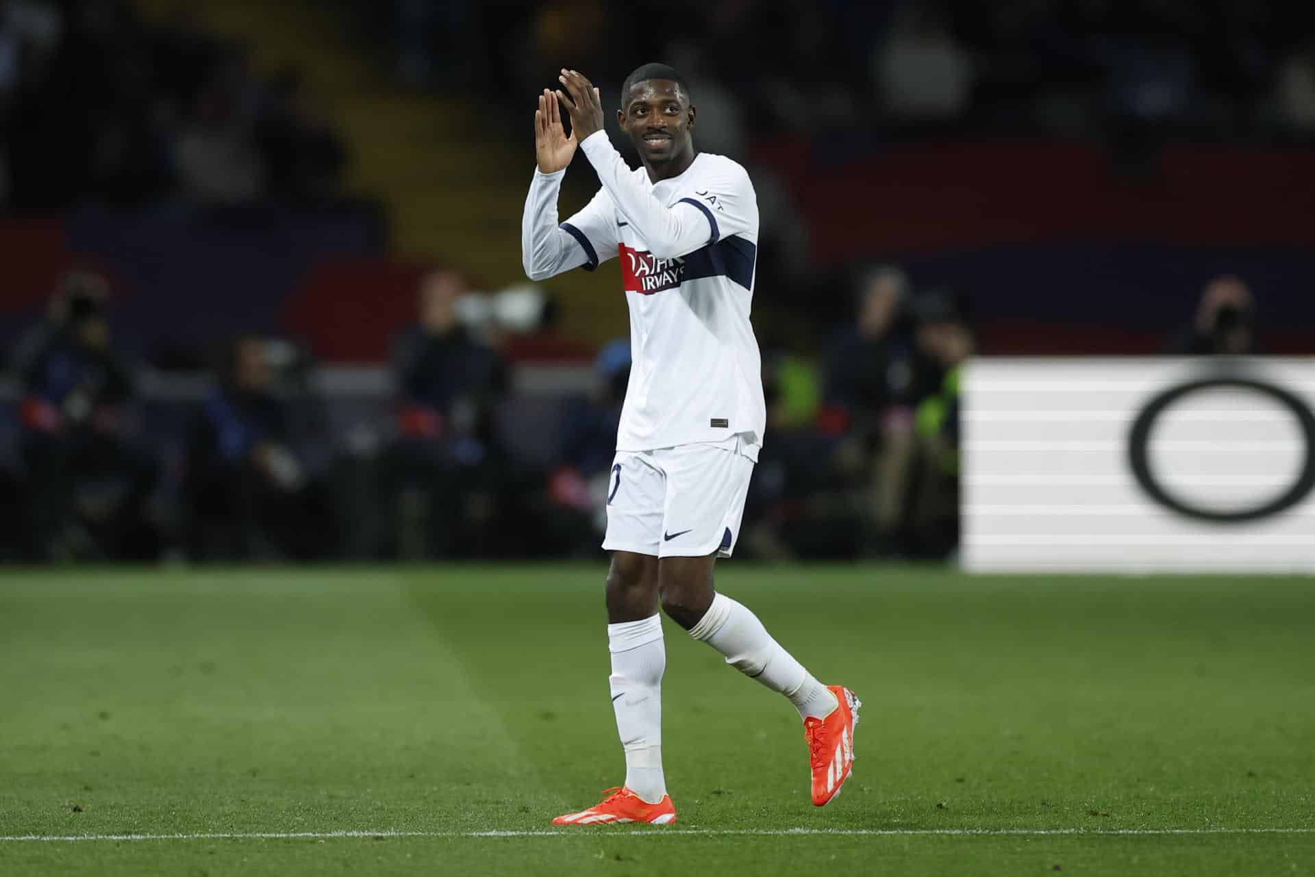 El delantero del PSG, Ousmane Dembélé, elegido el mejor deportista del año en Francia. EFE/Alberto Estévez/Archivo