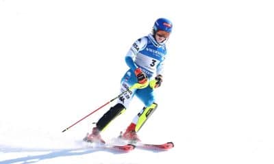 La estadounidense Mikaela Shiffrin. EFE/EPA/ANNA SZILAGYI