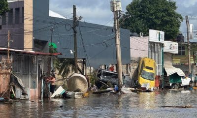 Fotografía del 9 de octubre de 2025 que muestra los daños causados por fuertes lluvias en Poza Rica, Veracruz (México). EFE/ Miguel Victoria
