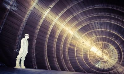 Vista interior del experimento KATRIN, la balanza de neutrinos más precisa del mundo. Crédito: Michael Zacher/KIT, KATRIN collaboration/SOLO USO EDITORIAL