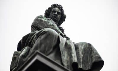 Estatua del compositor alemán Ludwig van Beethoven en Viena, Austria. EFE/Archivo/EPA/CHRISTIAN BRUNA