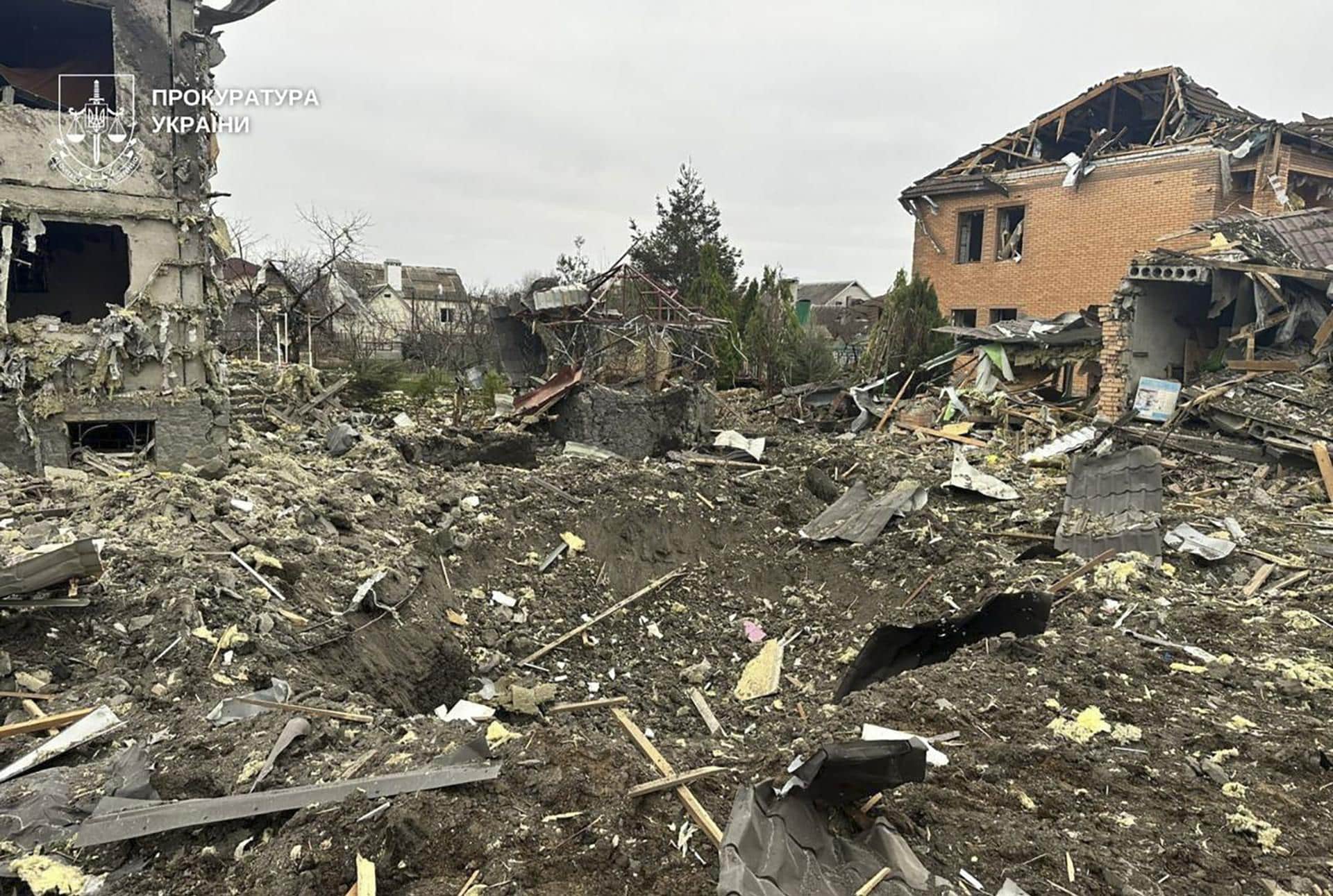 Imagen de los restos de un ataque ruso en una ciudad ucraniana. EFE/EPA/Dnipropetrovsk Regional State Administration handout HANDOUT HANDOUT EDITORIAL USE ONLY/NO SALES