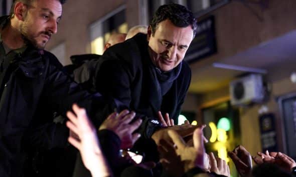 El primer ministro en funciones de Kosovo, Albin Kurti. EFE/EPA/GEORGI LICOVSKI