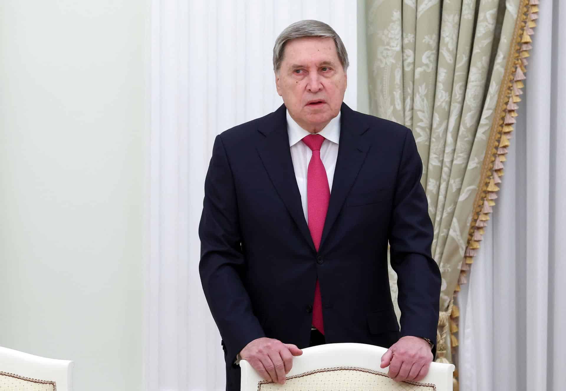 Yuri Ushakov, asesor de política internacional del Kremlin, en una imagen de archivo. EFE/EPA/VYACHESLAV PROKOFYEV/KREMLIN / POOL MANDATORY CREDIT