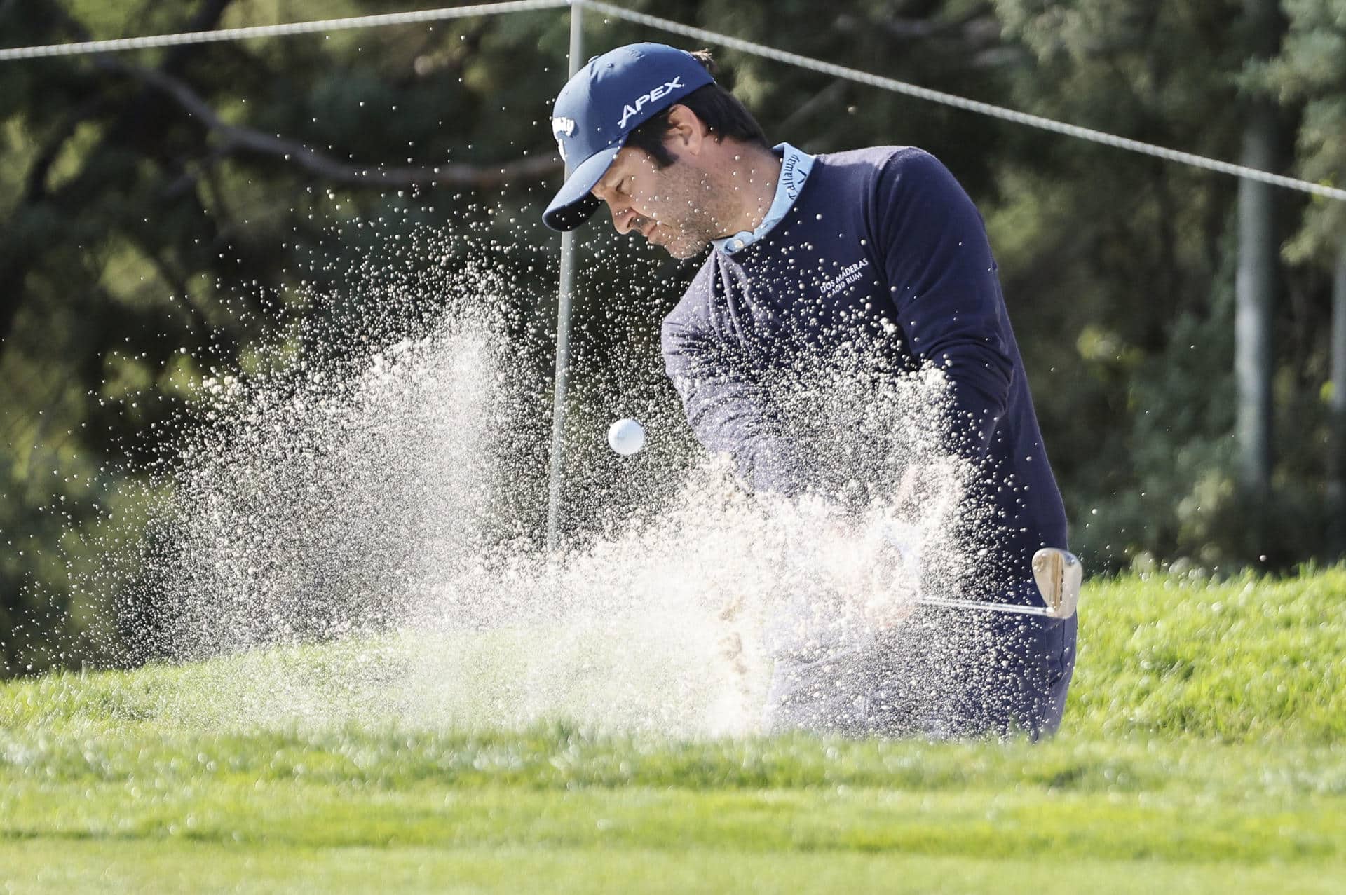 Fotografía de Sergio Pérez, en la que puede verse en una imagen de archivo del 9 de octubre de 2025 al golfista español Jorge Campillo durante un torneo. EFE