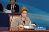 BEIJING (China), 09/12/2025.- Dilma Rousseff, economist and former President of Brazil, participates in a meeting with global leaders in economics Beijing, China, 09 December 2025. The theme of the '1+10' meeting is 'Consulting global governance and seeking global development.' (Brasil) EFE/EPA/JESSICA LEE
