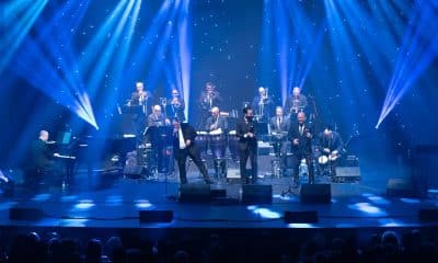 Fotografía cedida por George Pruitt donde aparecen los integrantes de la Spanish Harlem Orchestra, que lidera el conocido pianista, compositor y arreglista Oscar Hernández. EFE/ George Pruitt