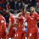 Joao Dias (d) de Toluca celebra un gol durante un partido de la Liga MX entre Toluca y Pachuca en el estadio Nemesio Diez en Toluca (México). Imagen de archivo. EFE/Felipe Gutiérrez