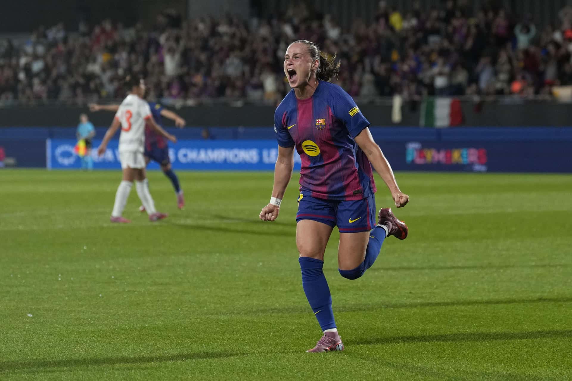 Foto de archivo de Alejandro García de la delantera polaca del Barcelona Ewa Pajor.