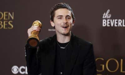 El actor franco-estadounidense Timothée Chalamet llega a la ceremonia de los 83º premios Globos de Oro en el hotel Beverly Hilton de Beverly Hills, California, Estados Unidos. EFE/CHRIS TORRES