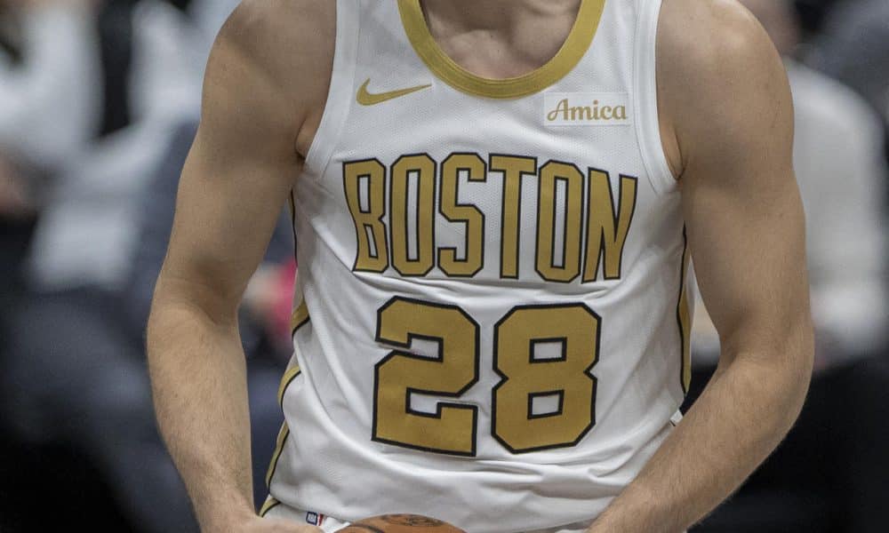 El novato español Hugo González destacó este viernes como figura de la remontada de sus Boston Celtics enla casa de los Brooklyn Nets, el Barclays Center de Nueva York. EFE/ Ángel Colmenares