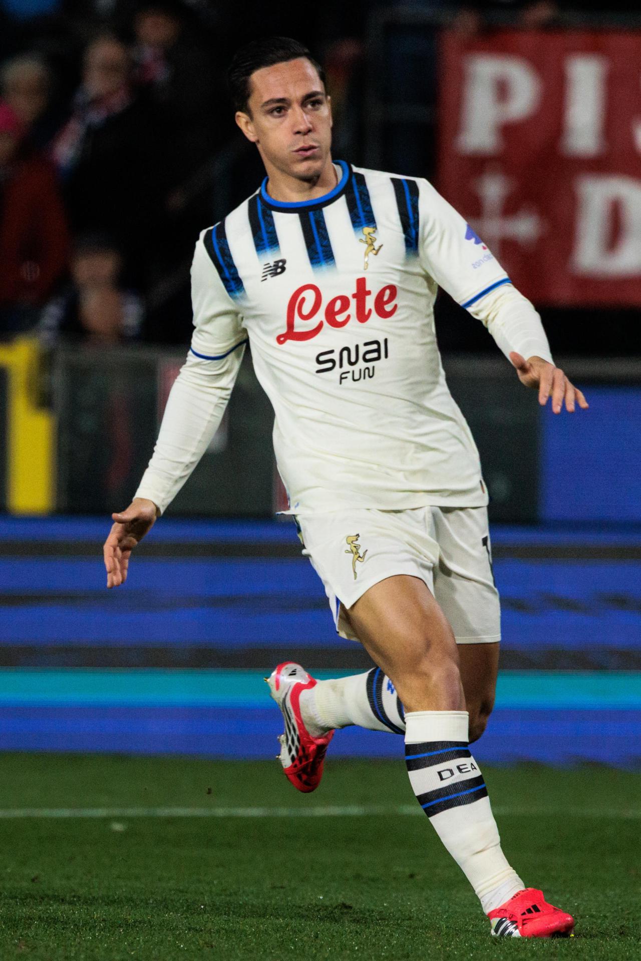 Giacomo Raspadori, fichado por el Atalanta procedente del Atlético de Madrid, durante el partido del pasado viernes, contra el Pisa. EFE/EPA/ENRICO MATTIA DEL PUNTA