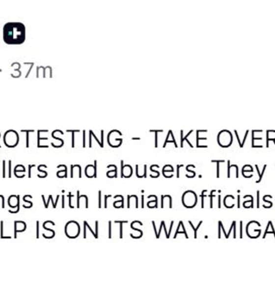 El presidente estadounidense, Donald Trump, anunció este martes la cancelación del diálogo con las autoridades de Irán hasta que "cesen los asesinatos" en las protestas que sacuden al país y aseguró a los manifestantes que la "ayuda está en camino". EFE/ Truth Social - SOLO USO EDITORIAL/SOLO DISPONIBLE PARA ILUSTRAR LA NOTICIA QUE ACOMPAÑA (CRÉDITO OBLIGATORIO) -