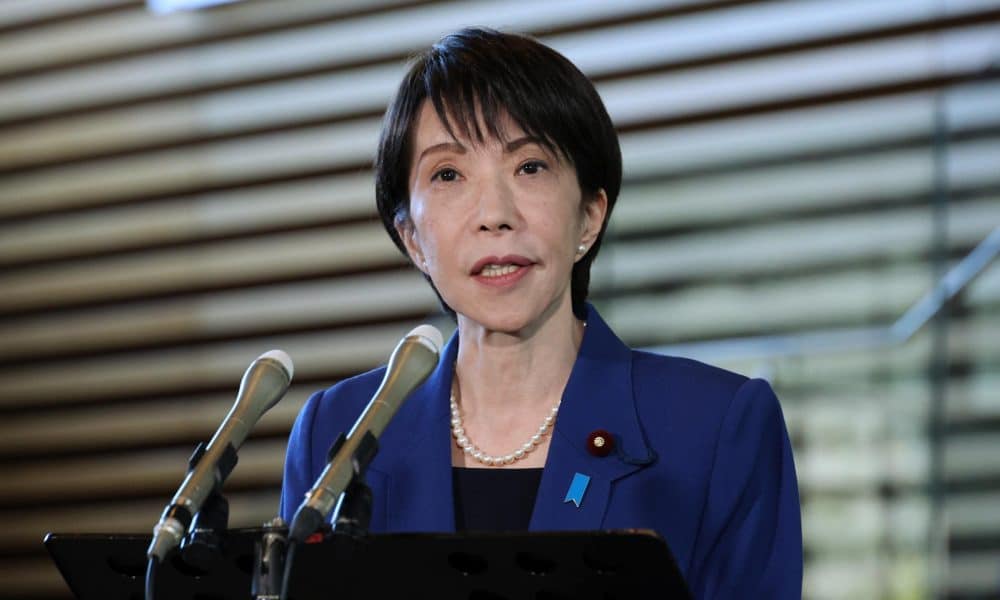 TOKYO (Japan), 06/01/2026.- La primera ministra de Japón, Sanae Takaichi, durante una declaración en Tokio. EFE/EPA/JIJI PRESS JAPAN OUT EDITORIAL USE ONLY/