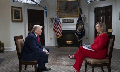 Fotografía difundida por La Casa Blanca del presidente de Estados Unidos, Donald Trump, en una entrevista con Katie Pavlich este martes, en Washington (EE.UU.). EFE/ La Casa Blanca /SOLO USO EDITORIAL/ SOLO DISPONIBLE PARA ILUSTRAR LA NOTICIA QUE ACOMPAÑA (CRÉDITO OBLIGATORIO)