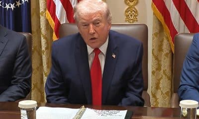 Captura de video de una transmisión de La Casa Blanca del presidente de EE.UU., Donald Trump en Washington (EE.UU.). EFE/ La Casa Blanca