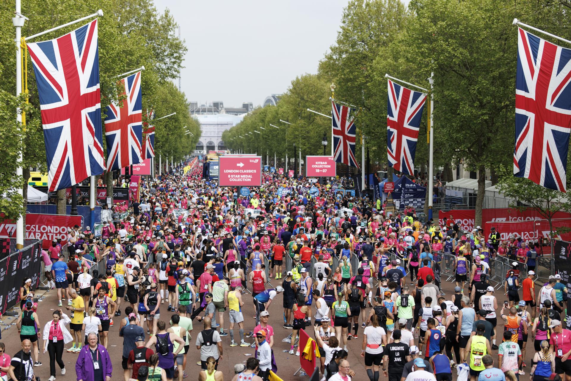 Maratón de Londres 2025, el pasado 27 de abril. EFE/EPA/TOLGA AKMEN