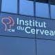Logo del Instituto del Cerebro de París (ICM) en su fachada, donde se celebra el primer foro internacional de la Salud Cerebral. EFE/POL LLOBERAS CARDONA