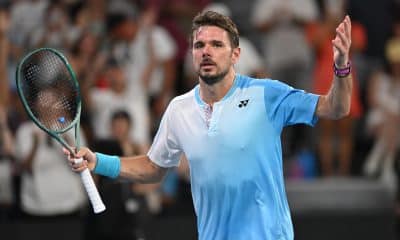 El suizo Stan Wawrinka durante su partido de la tercera ronda del Abierto de Australia contra el estadounidense Taylor Fritz. EFE/EPA/LUKAS COCH AUSTRALIA AND NEW ZEALAND OUT